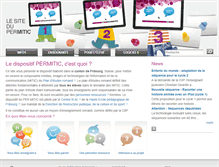 Tablet Screenshot of permitic.friportail.ch