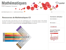 Tablet Screenshot of maths.friportail.ch